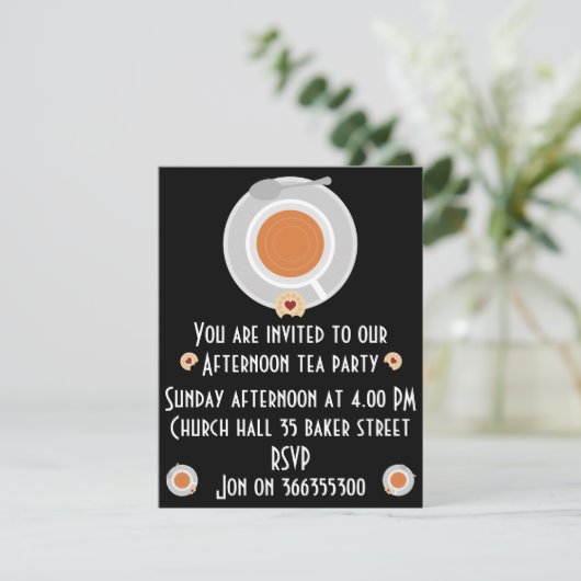 Invitation de thé après-midi (Debout devant)