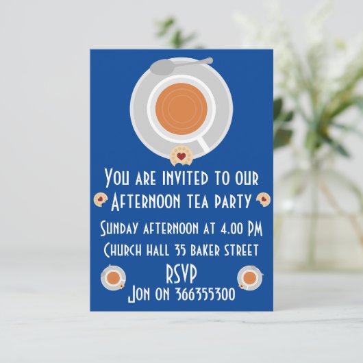 Invitation de thé après-midi (Debout devant)