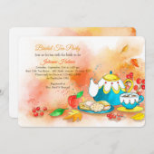 Invitation de thé d'automne (Devant / Derrière)