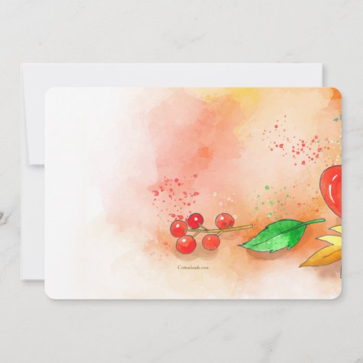 Invitation de thé d'automne (Dos)