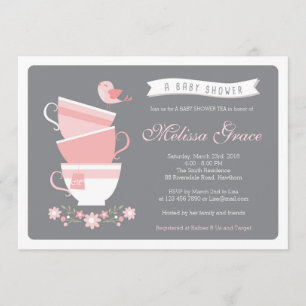 invitation de thé de baby shower/baby shower de