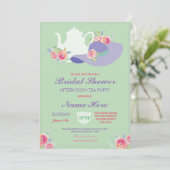 Invitation de thé de Bachelorette de casquette de (Debout devant)