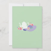 Invitation de thé de Bachelorette de casquette de (Dos)