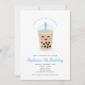 Invitation de thé de bulle de Boba (Devant)