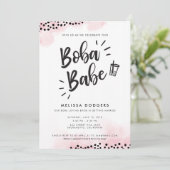 Invitation de thé de bulle de Boba (Debout devant)