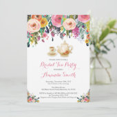 Invitation de thé de Fête de la mariée (Debout devant)