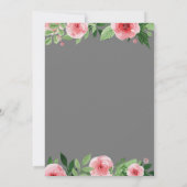 Invitation de thé de Fête de la mariée (Dos)