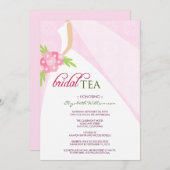 Invitation de thé de Fête de la mariée de robe de (Devant / Derrière)