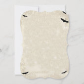 Invitation de thé de Halloween Witchs (Dos)