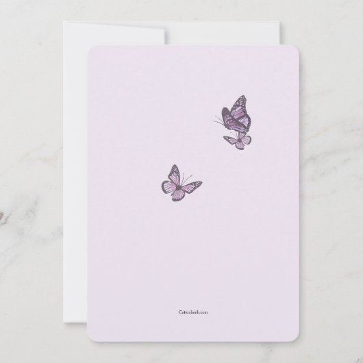 Invitation de thé de jardin (Dos)