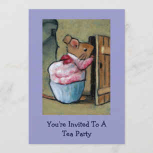 Invitation de thé de Mme Tittlemouse (Beatrix
