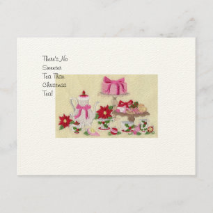Invitation de thé de Noël