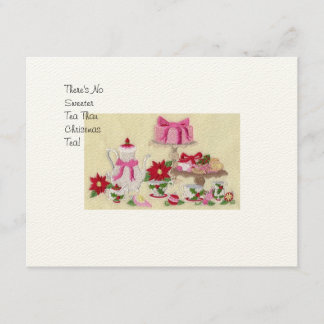 Invitation de thé de Noël