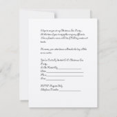 Invitation de thé de Noël (Dos)
