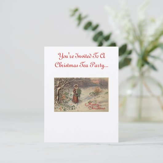 Invitation de thé de Noël (Debout devant)