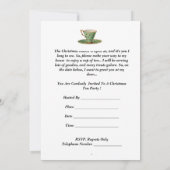 Invitation de thé de Noël (Dos)