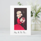 Invitation de thé de vacances (Debout devant)