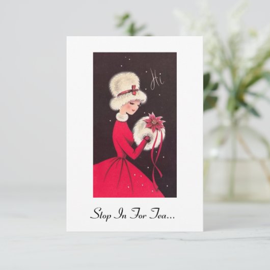 Invitation de thé de vacances (Debout devant)