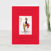 Invitation de thé de vacances (Devant)