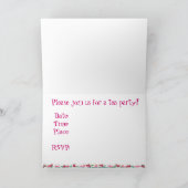 Invitation de thé d'échantillonneur de fleur de (Intérieur)