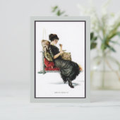 invitation de thé d'oscillation de porche des (Debout devant)