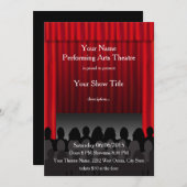 Invitation de théâtre d'arts de la scène (Devant / Derrière)