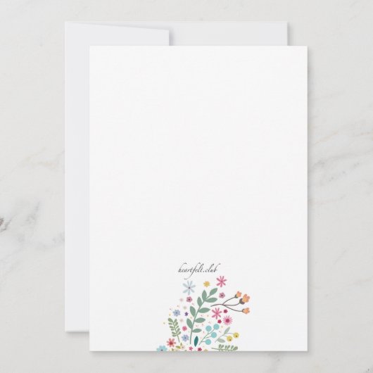 Invitation de théière (Dos)