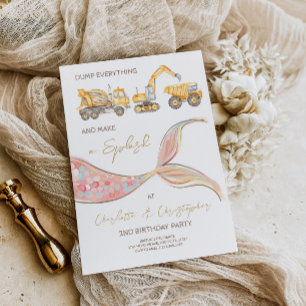 Invitation de thème conjoint Construction Mermaid 