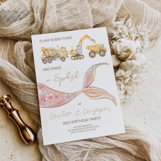 Invitation de thème conjoint Construction Mermaid
