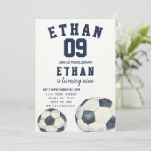 Invitation de thème de football imprimable (Debout devant)