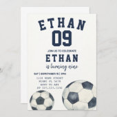 Invitation de thème de football imprimable (Devant / Derrière)