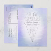 Invitation de thème de glace à la cuillère (Devant / Derrière)