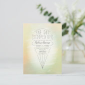 Invitation de thème de glace à la cuillère (Debout devant)