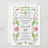 Invitation de thème de jardin (Devant)