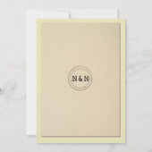 Invitation de thème du Faire-part de mariage de bi (Dos)