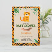 Invitation de Tiger baby shower (Debout devant)
