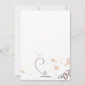 Invitation de Tiger Lily (Dos)