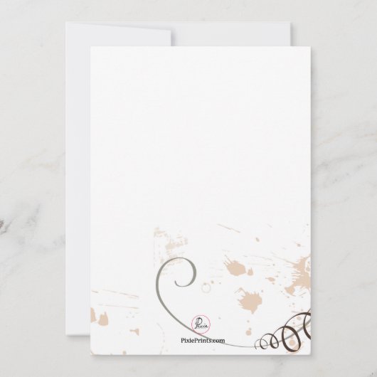 Invitation de Tiger Lily (Dos)