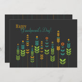 Invitation de tiges de fleurs (Devant / Derrière)