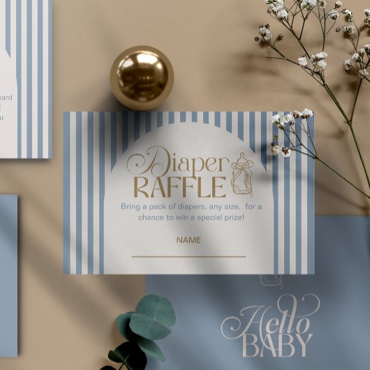 Invitation de tirage au sort de couche pour garçon