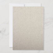 Invitation de toile fine (Dos)