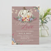 Invitation de Tomber Amoureux Citrouille (Debout devant)