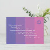 Invitation de Tonal Purple Bat mitzvah (Debout devant)