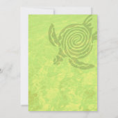 Invitation de tortue de mer pour l'anniversaire de (Dos)