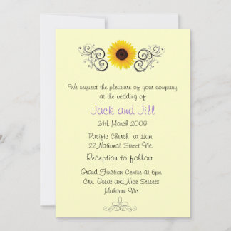 Invitation de tournesol