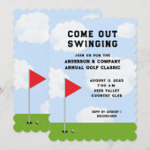 Invitation de tournoi de golf (Devant / Derrière)