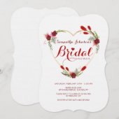 Invitation de toutes les douches nuptiales cardiaq (Devant / Derrière)