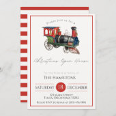 Invitation de train antique à la Maison ouverte de (Devant / Derrière)