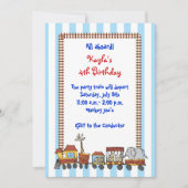 Invitation de train de cirque (Devant)