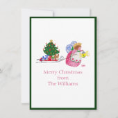 Invitation de traîneau à traction (Dos)